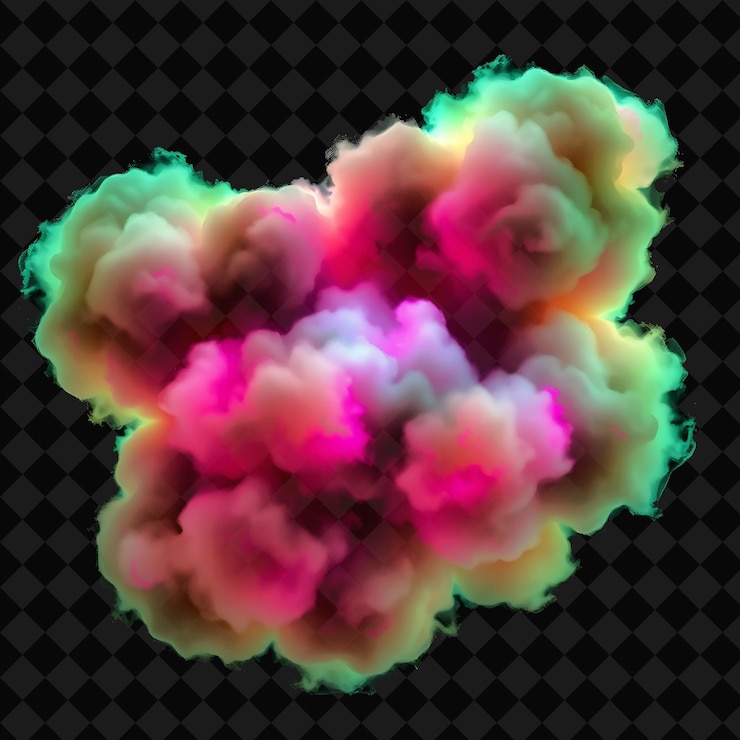 PSD nube de camuflaje con patrones moteados texturas mezcladas y coloración perturbadora tonos de neón de gris