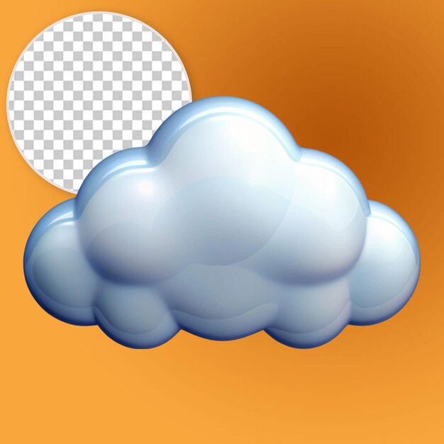 la nube de dibujos animados