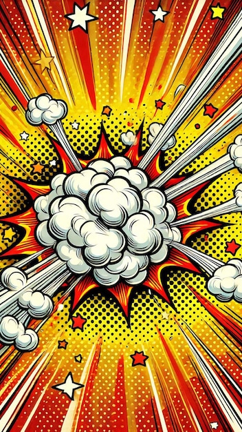 Nube explosiones con diferentes colores de fondo