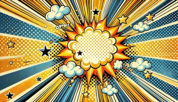 Nube explosiones con diferentes colores de fondo