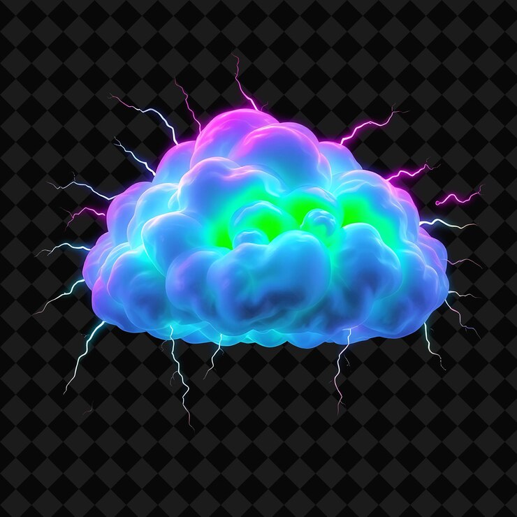 PSD una nube con la palabra nube en ella