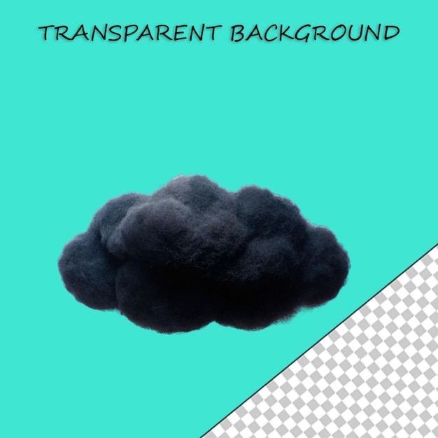 PSD nube png aislada en un fondo transparente