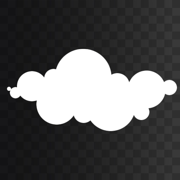 PSD la nube png aislada en un fondo transparente