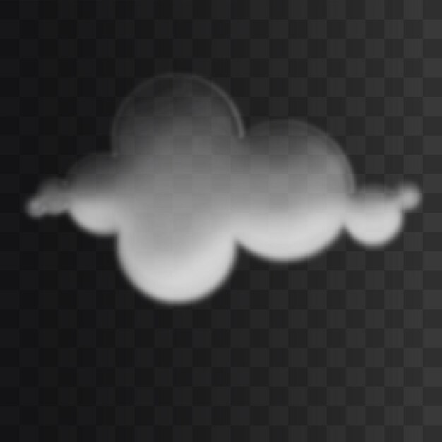 PSD la nube png aislada en un fondo transparente