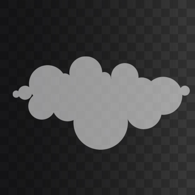 PSD la nube png aislada en un fondo transparente