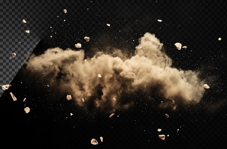 PSD una nube de polvo y una nube de pozo