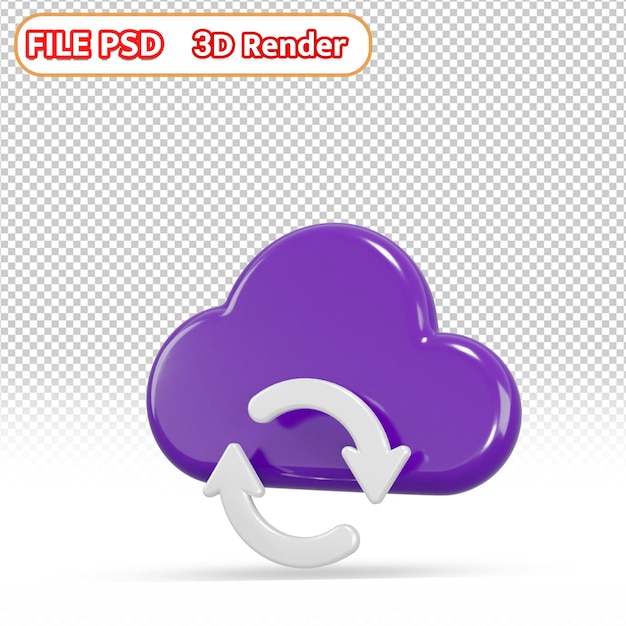 PSD nube púrpura