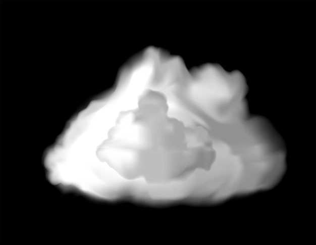 una nube que es blanca