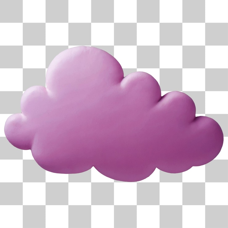 PSD una nube rosa y azul