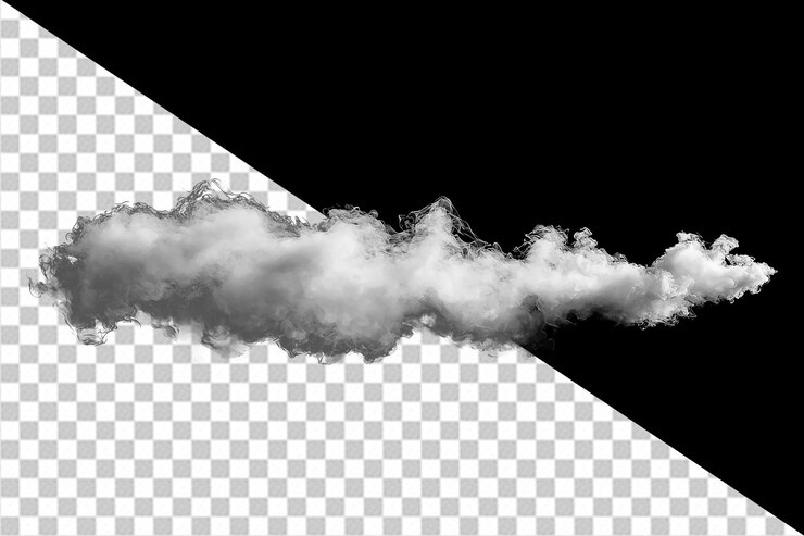 PSD nubes de aislamiento en nubes transparentes realistas png