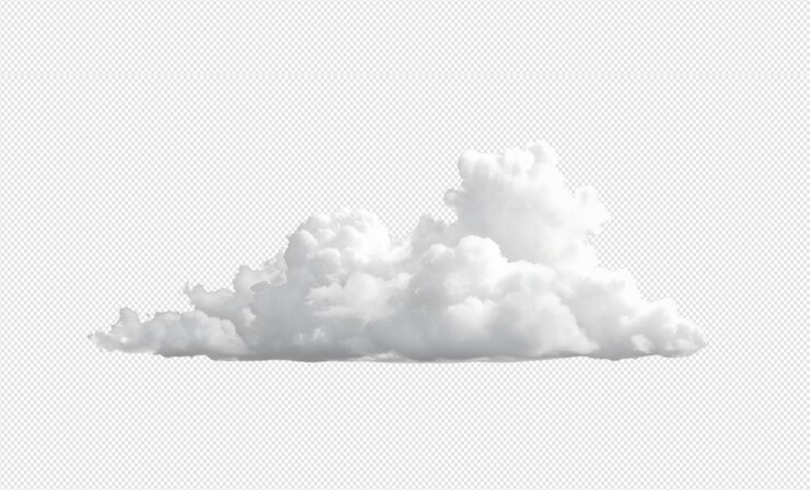 Nubes blancas sobre un fondo blanco