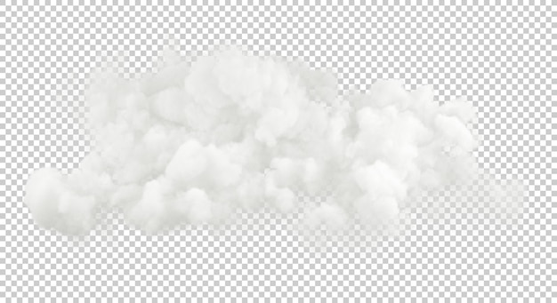 Nubes suaves corte realista fondos transparentes renderizado 3d