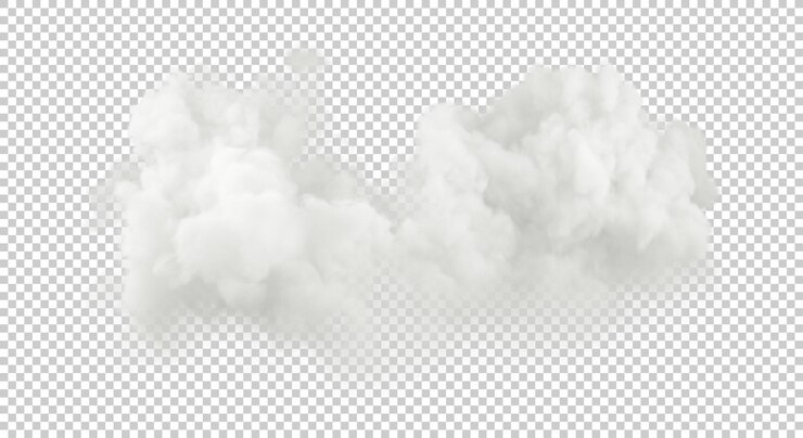 PSD nubes suaves y sedosas formas de libertad ilustración 3d render fondos cortados