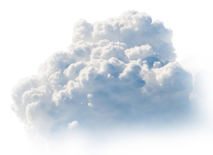 PSD nubes transparentes fondo de nubes aisladas