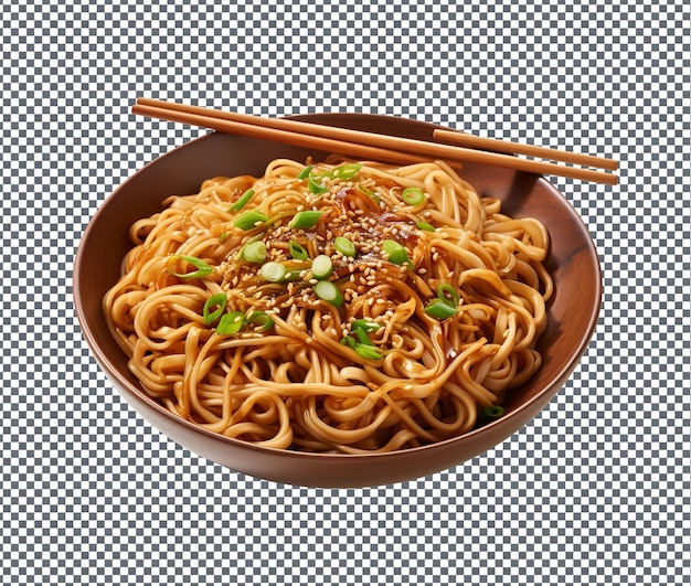 Nudéis de sésamo deliciosos e deliciosos isolados em fundo transparente