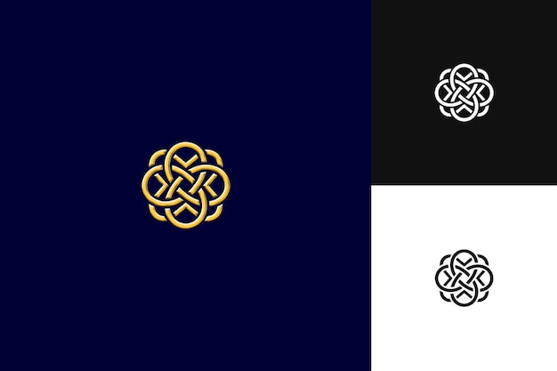 Nudo celta con patrones entrelazados para decoraciones Colecciones de diseño vectorial abstracto