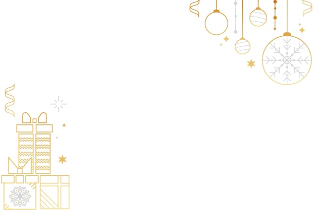 Nuevo año de diseño plano borde aislado
