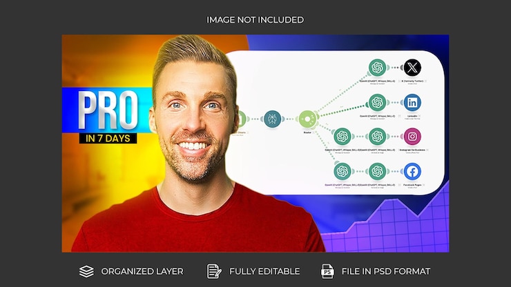 PSD nuevo diseño de miniatura de youtube llamativo