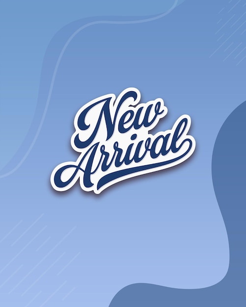 Nuevo diseño de plantilla de banner de llegada