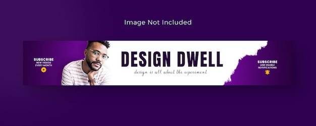 Nuevo diseño de portada de YouTube y banner de LinkedIn plantilla de banner corporativo de YouTube banner de redes sociales