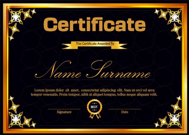 nuevo diseño de vector de certificado de actualización y tendencia