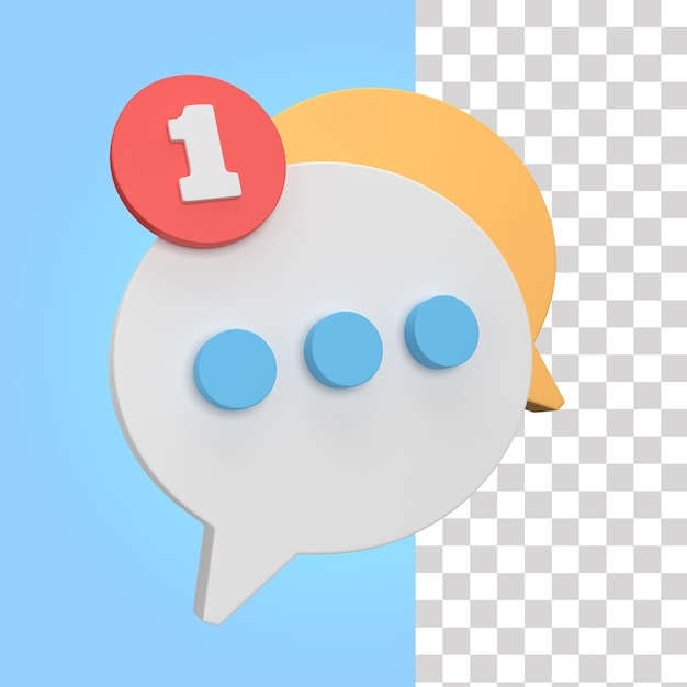 Nuevo icono de chat 3d