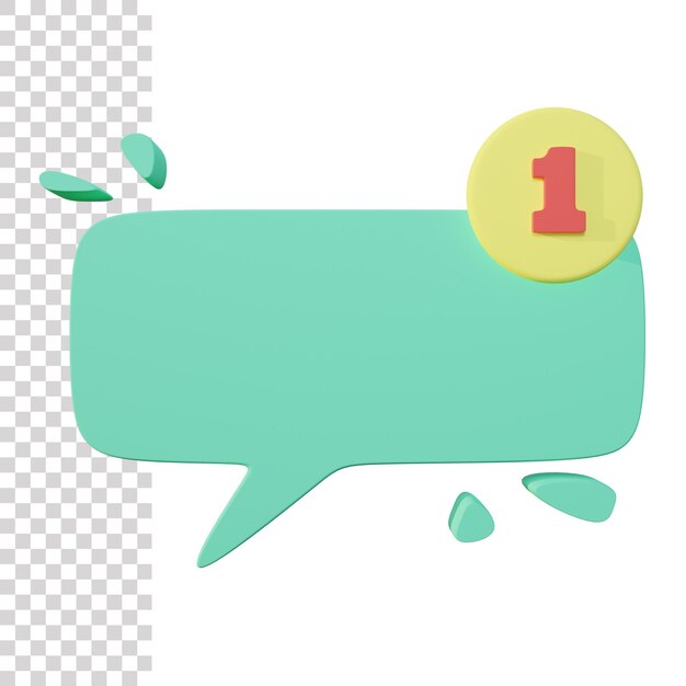 Nuevo mensaje icono 3d