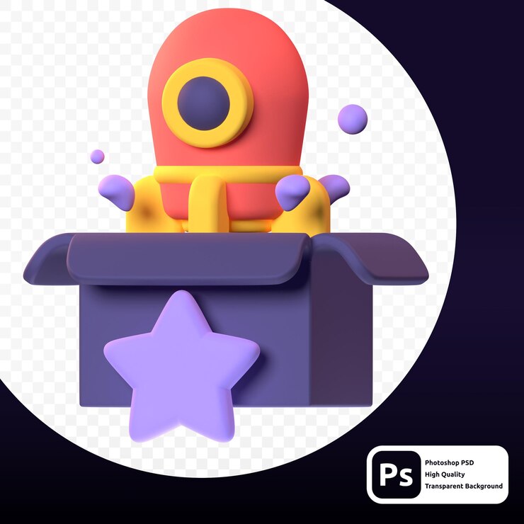 PSD nuevo producto en representación 3d para presentación o web de activos gráficos