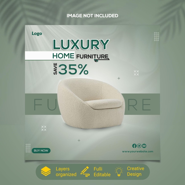 Nuevos muebles de lujo para el hogar en las redes sociales