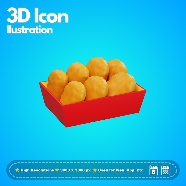 PSD nugget de pollo