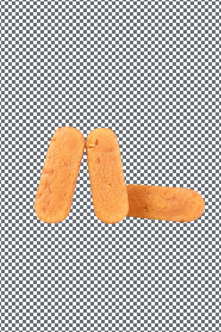 PSD nuggets de pastel de frutas psd aislados sobre un fondo transparente