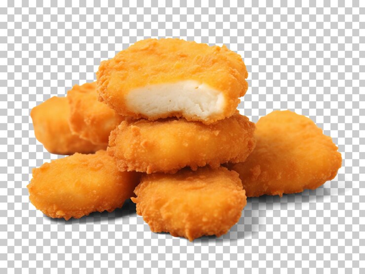 PSD nuggets de pollo aislados sobre fondo transparente png psd