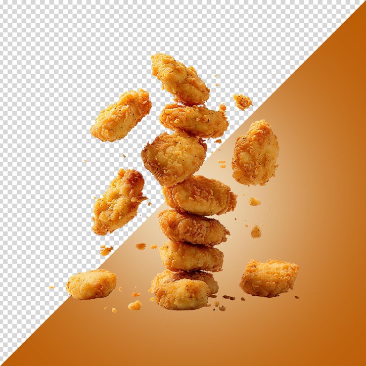 PSD nuggets de pollo en inglés