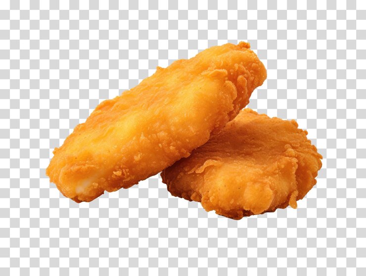 PSD nuggets de pollo png en ilustración vectorial de fondo transparente