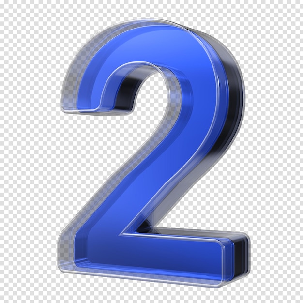 number class 3d rendering