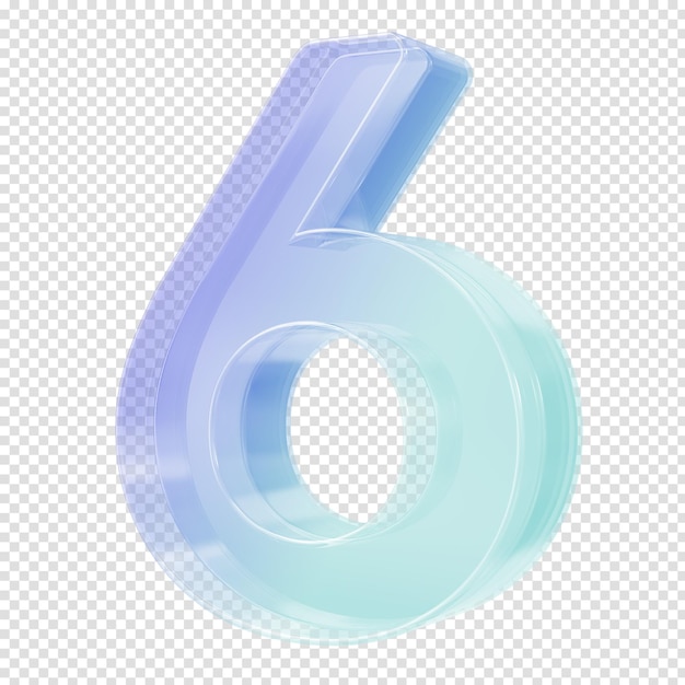 number class 3d rendering