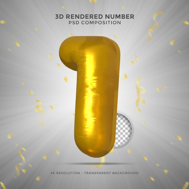 numeri di rendering 3d Il compleanno della festa celebra l'anniversario e il carattere del matrimonio Elementi di design realistici