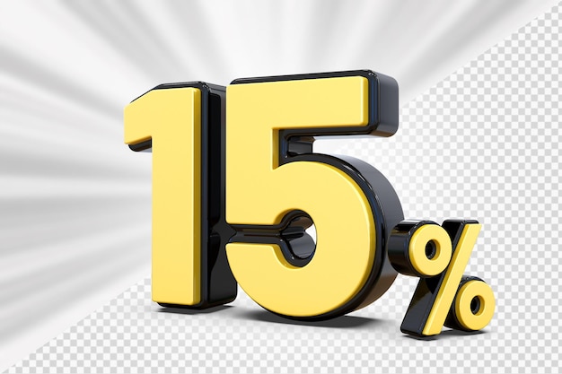 Numeri Sconto percentuale del 15