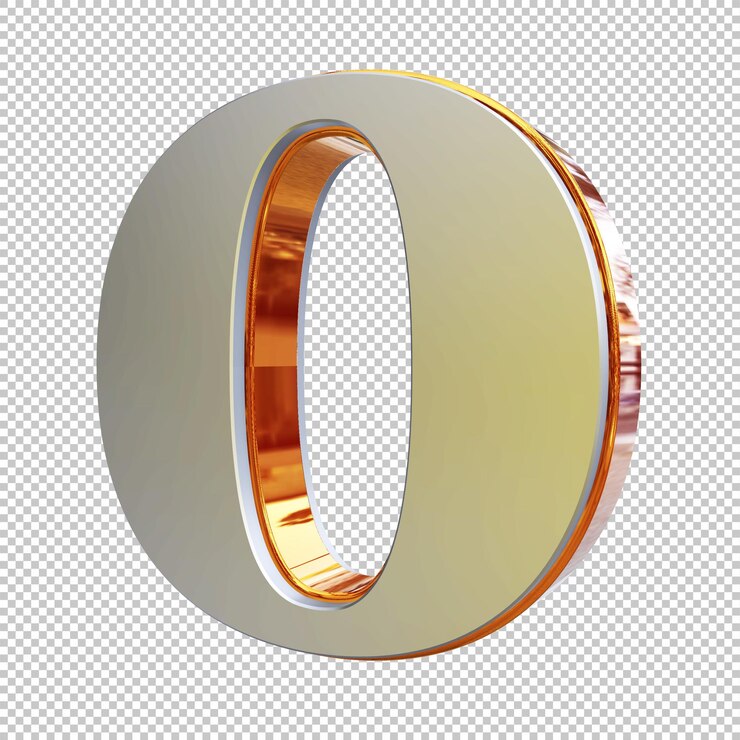 Número 0 renderização 3D