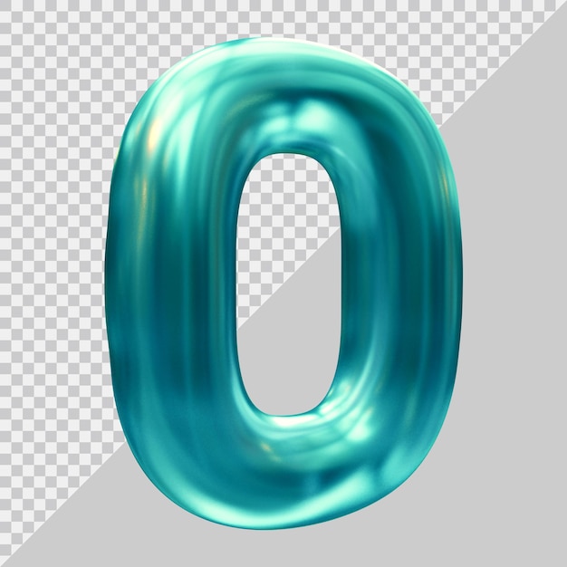 PSD numéro 0 avec un style moderne 3d