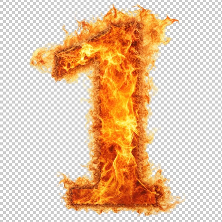 PSD número 1 llamas de fuego