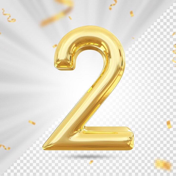 PSD número 2 de lujo de oro