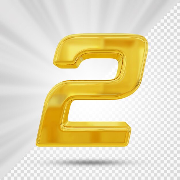 Número 2 de oro