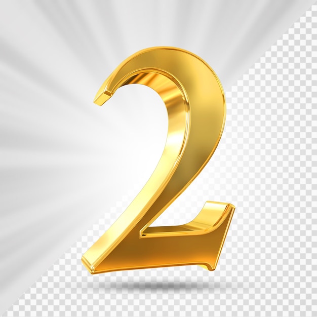 Número 2 de oro