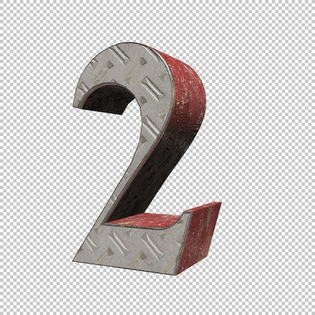 numero 2 render 3d