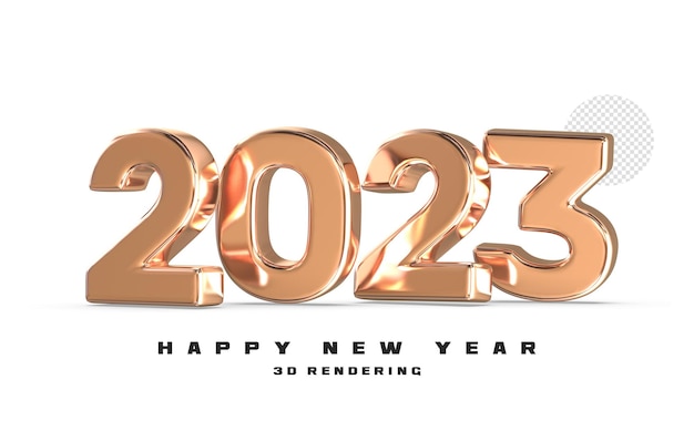 Numero 2023 Capodanno Rendering 3D