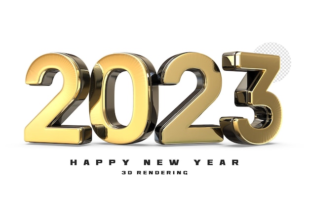 Numero 2023 Capodanno Rendering 3D
