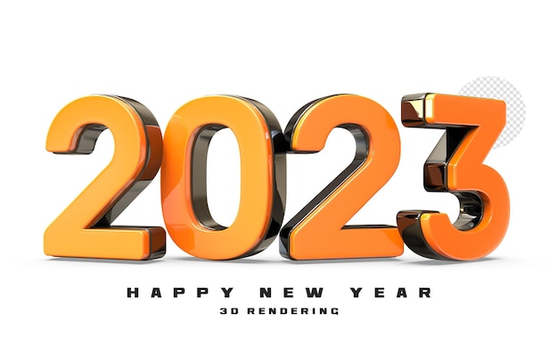 Numero 2023 Capodanno Rendering 3D