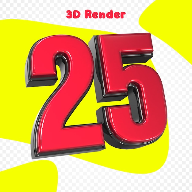 Numero 25 Rendering 3D
