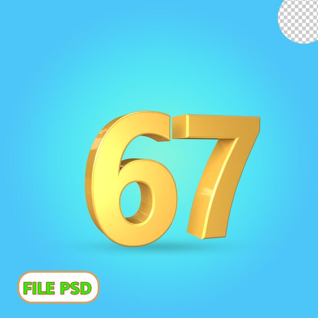 numero 3d 67